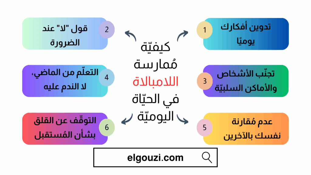 كيفيّة مُمارسة اللامبالاة في الحيّاة اليوميّة