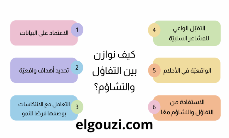 كيف نوازن بين التفاؤل والتشاؤم؟